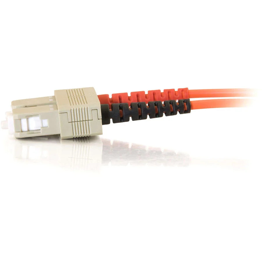 C2G-1m SC-SC 62.5/125 OM1 Duplex Multimode PVC Fiber Optic Cable - Orange