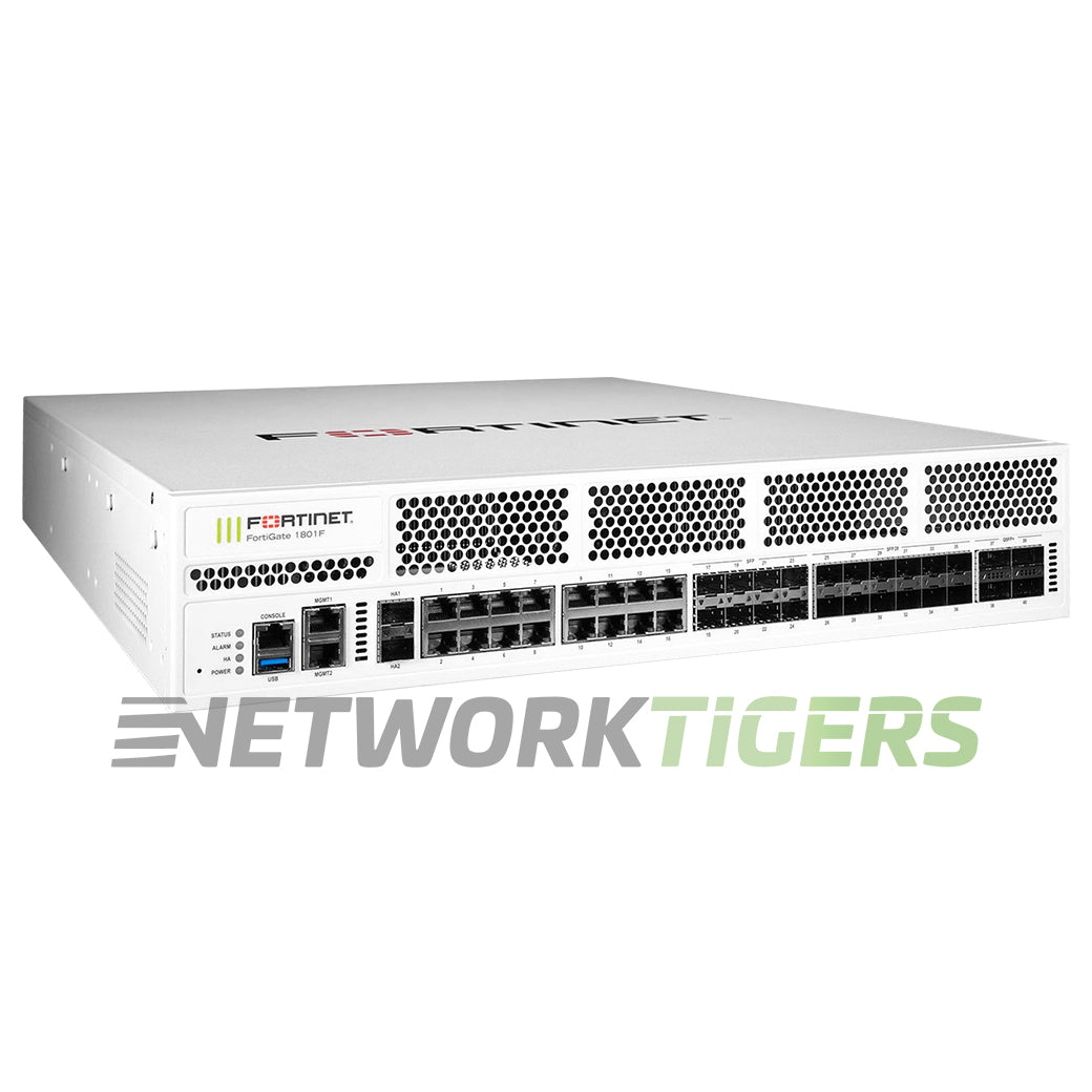 Fortinet FG-1801F FortiGate 1800F 140 Gbps Local Management Only Firewall