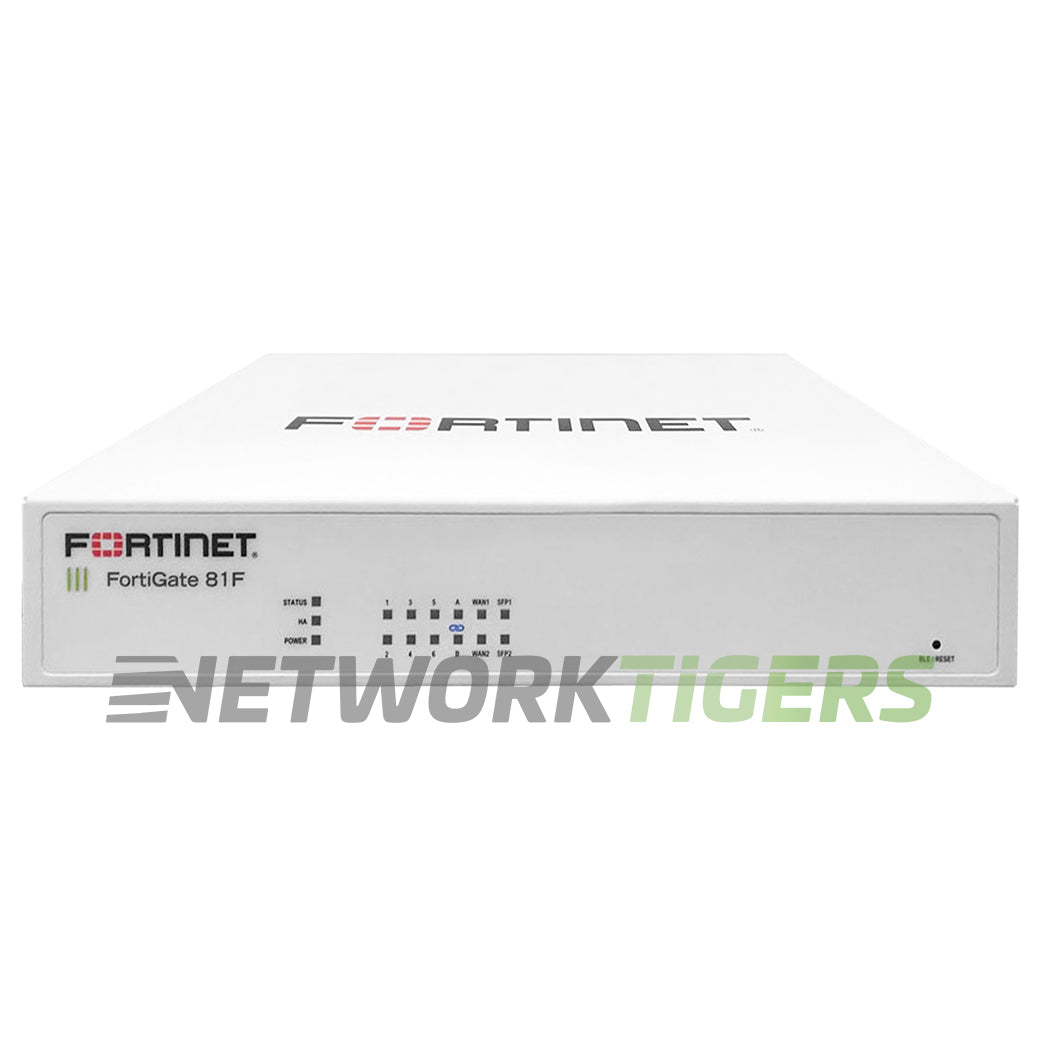 Fortinet FG-81F FortiGate 80F Series 10Gbps Firewall w/ 128GB Onboard Storage
