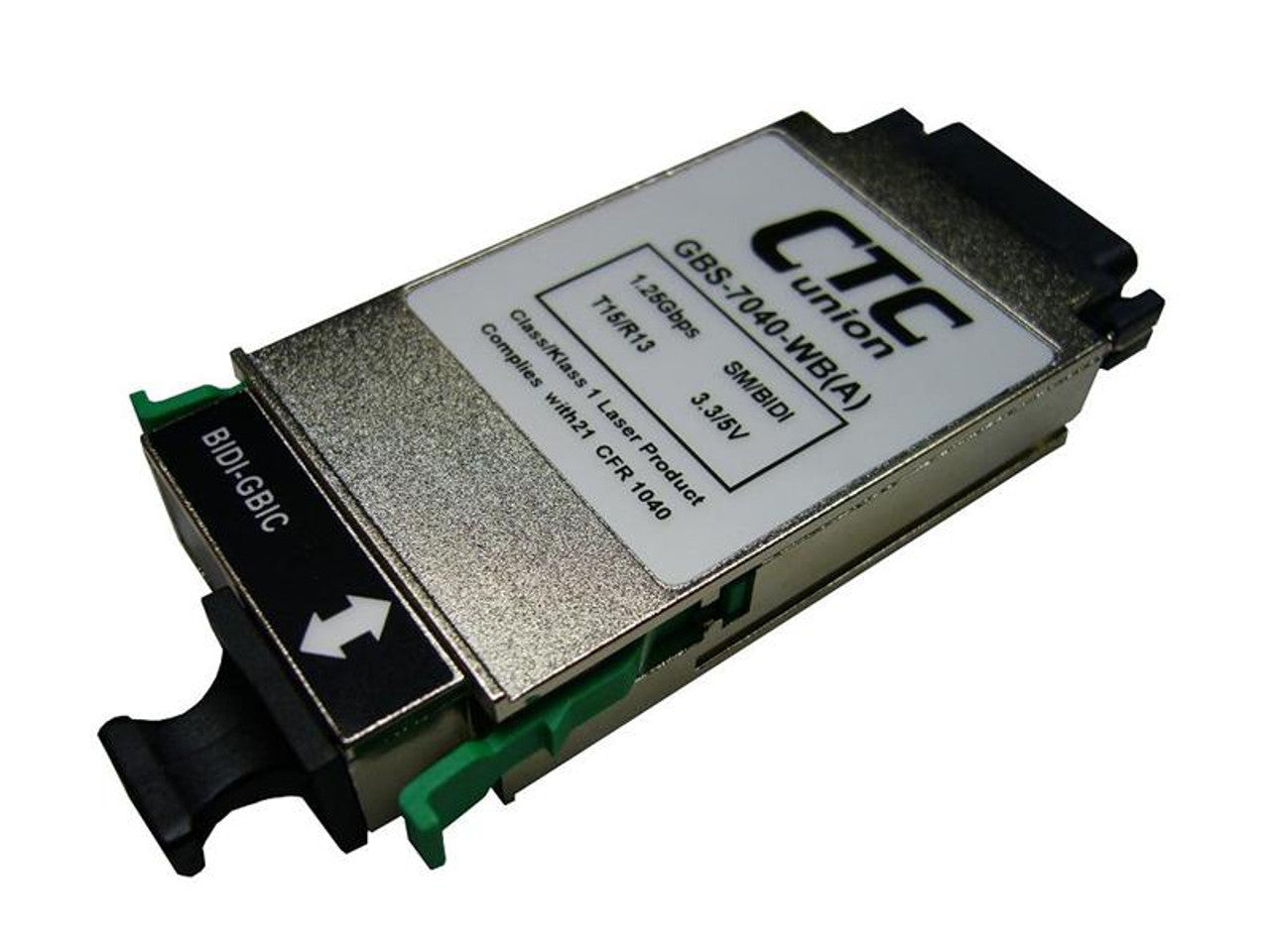 GBIC Gigabit optical modules, single mode, single strand BiDi WDM up to 80km range