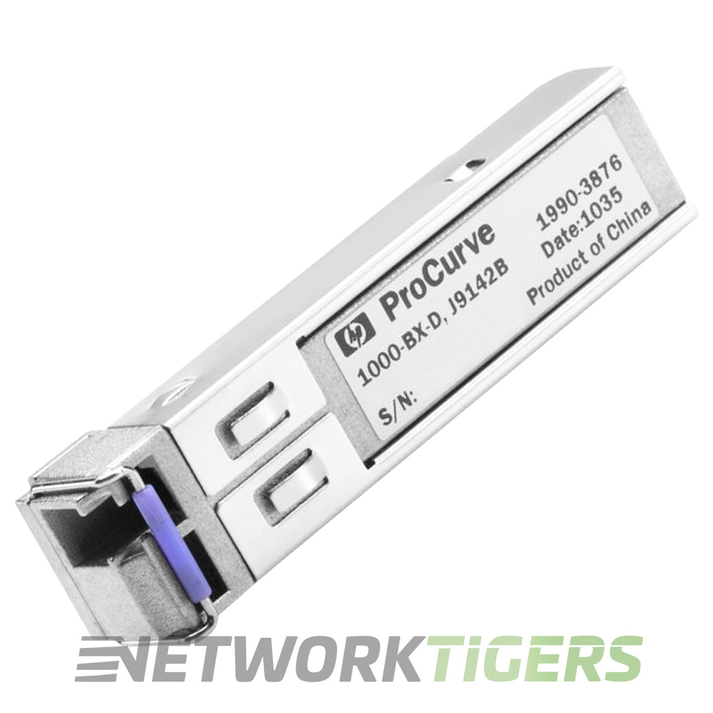 NEW HPE J9142B 1GB BASE-BX-D 1490nm/1310nm BiDi LC SMF SFP Transceiver