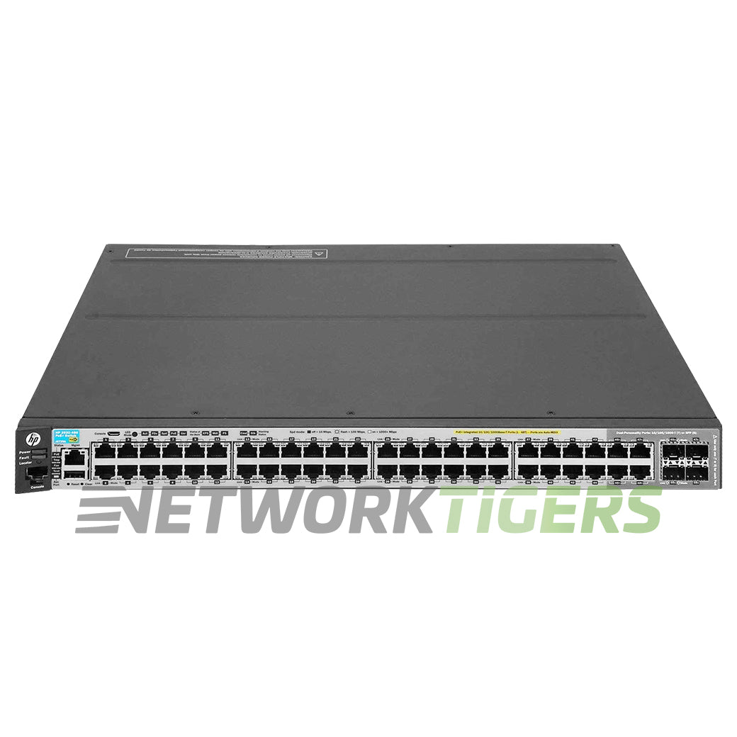 NEW HPE Aruba J9729A 2920-48G-PoE+ 44x 1GB PoE+ RJ-45 4x Combo 2x Slot Switch
