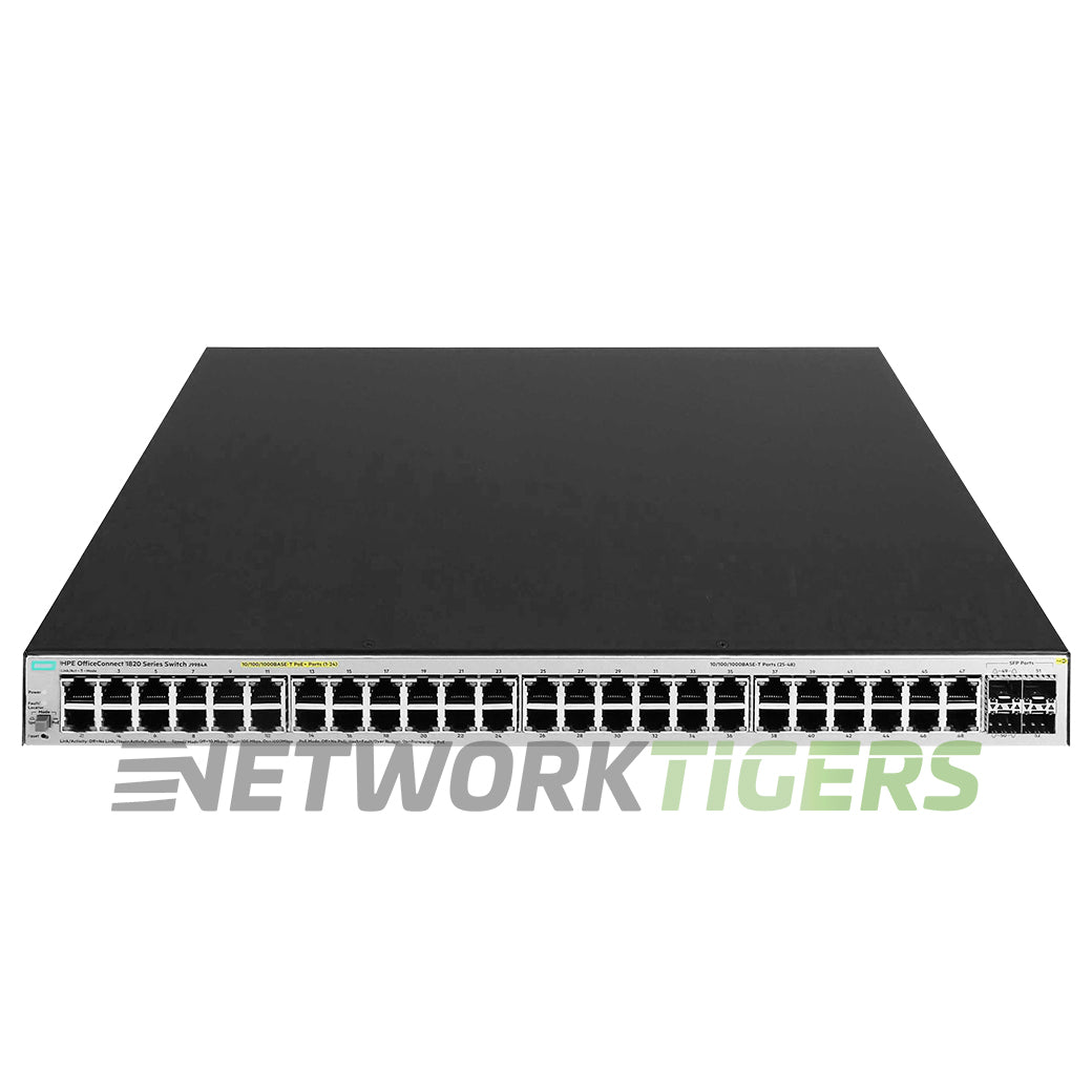 NEW HPE J9984A 1820 Series 48x 1GB PoE+ RJ45 4x 1GB SFP Switch