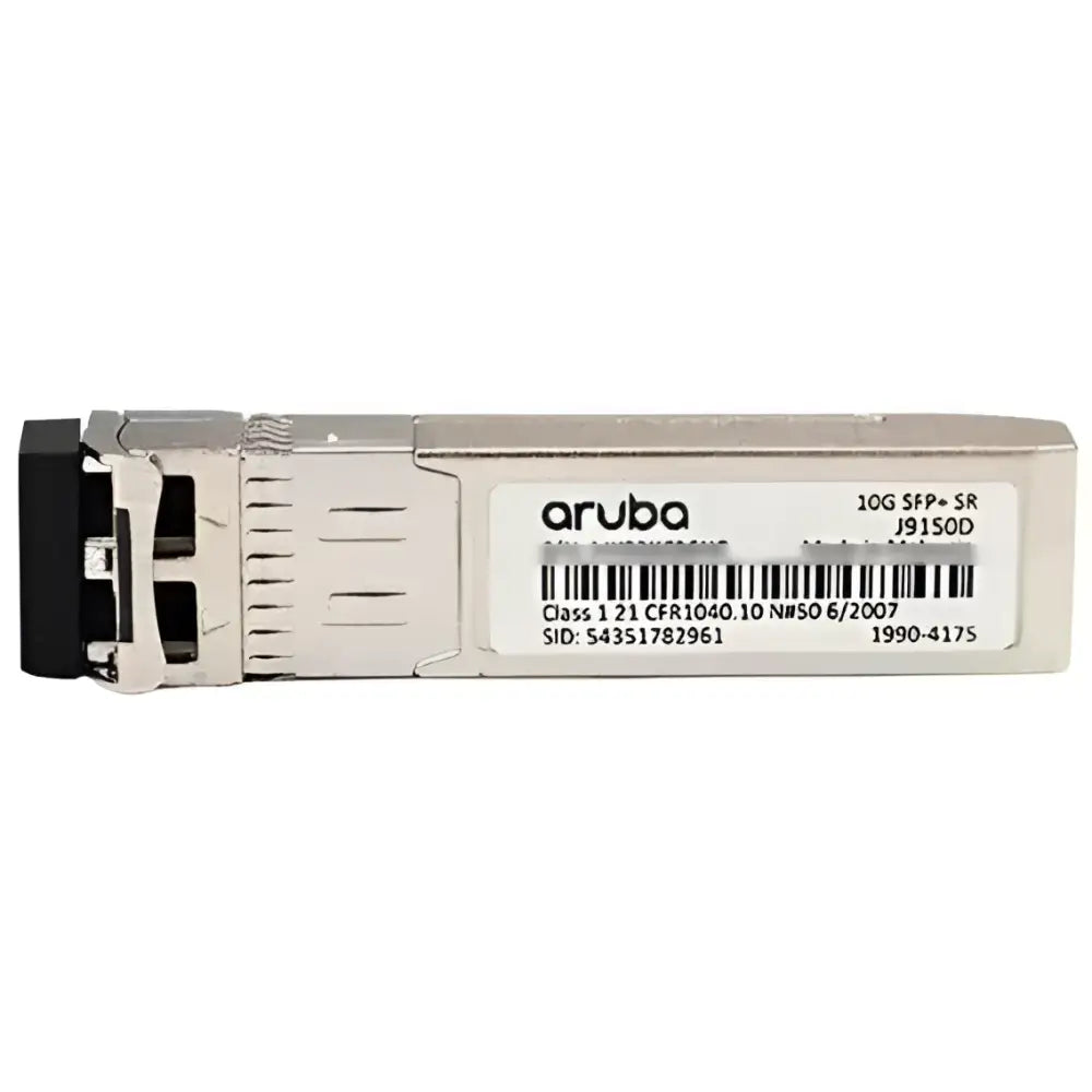 HPE Aruba J9150D 10GBASE-SR SFP+ 10G 850nm LC MMF Transceiver - New