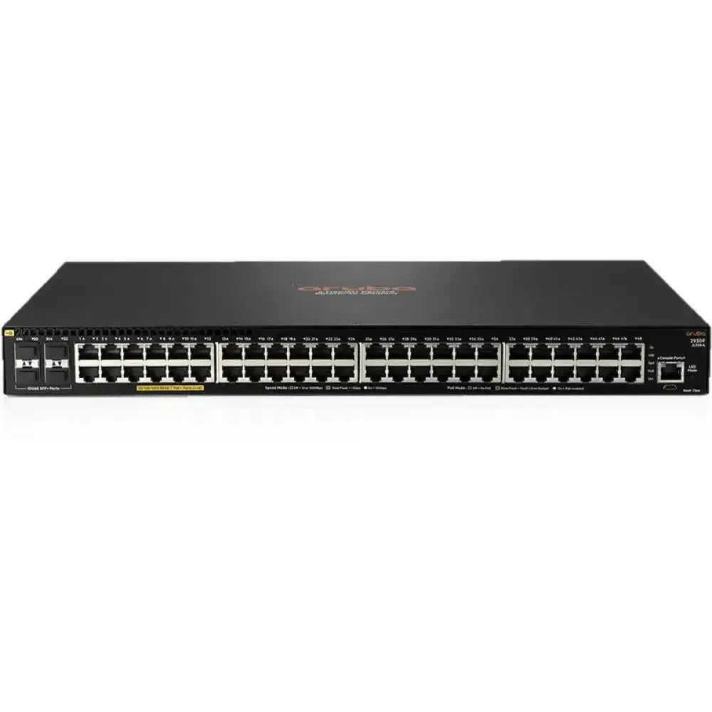 HPE Aruba 2930F 48G 4SFP Layer 3 Managed Switch (JL260A) - Refurbished