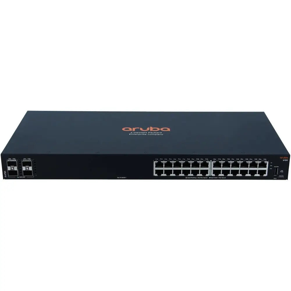 HPE Aruba CX 6100 24G 4SFP+ Managed Switch JL678A - New
