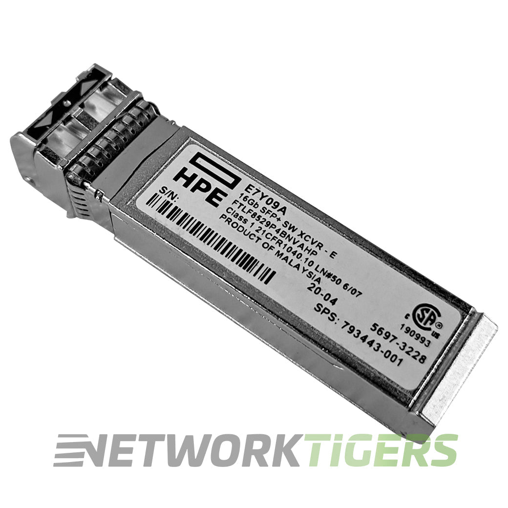NEW HPE E7Y09A 16GB Fibre Channel SW Industrial Extended SFP+ Transceiver