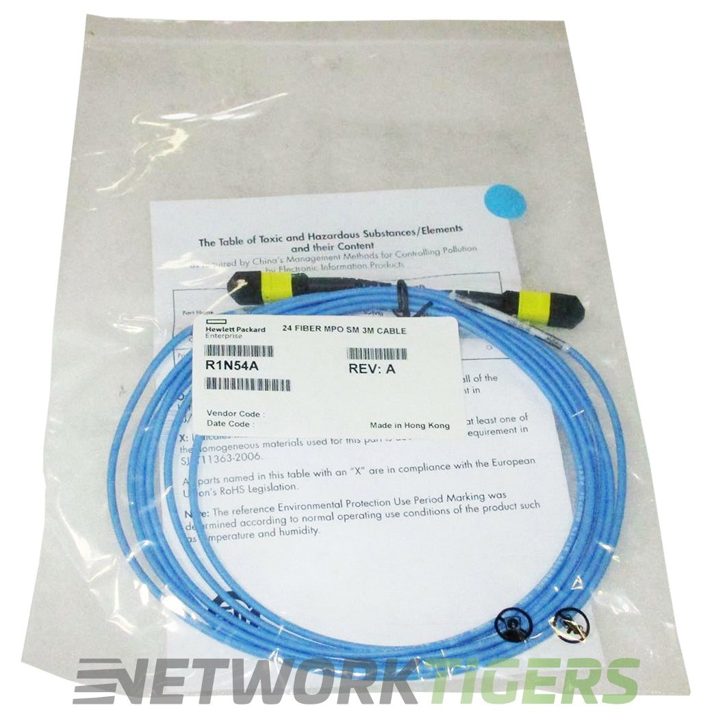 NEW HPE R1N54A 24 Fiber MPO Single-mode 3m Cable
