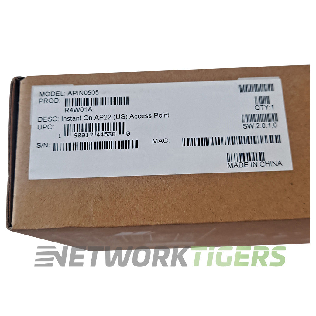 HPE Aruba R4W01A Instant On AP22 (US) 802.11ax 2X2:2 Wi-Fi 6 MU-MIMO Indoor AP