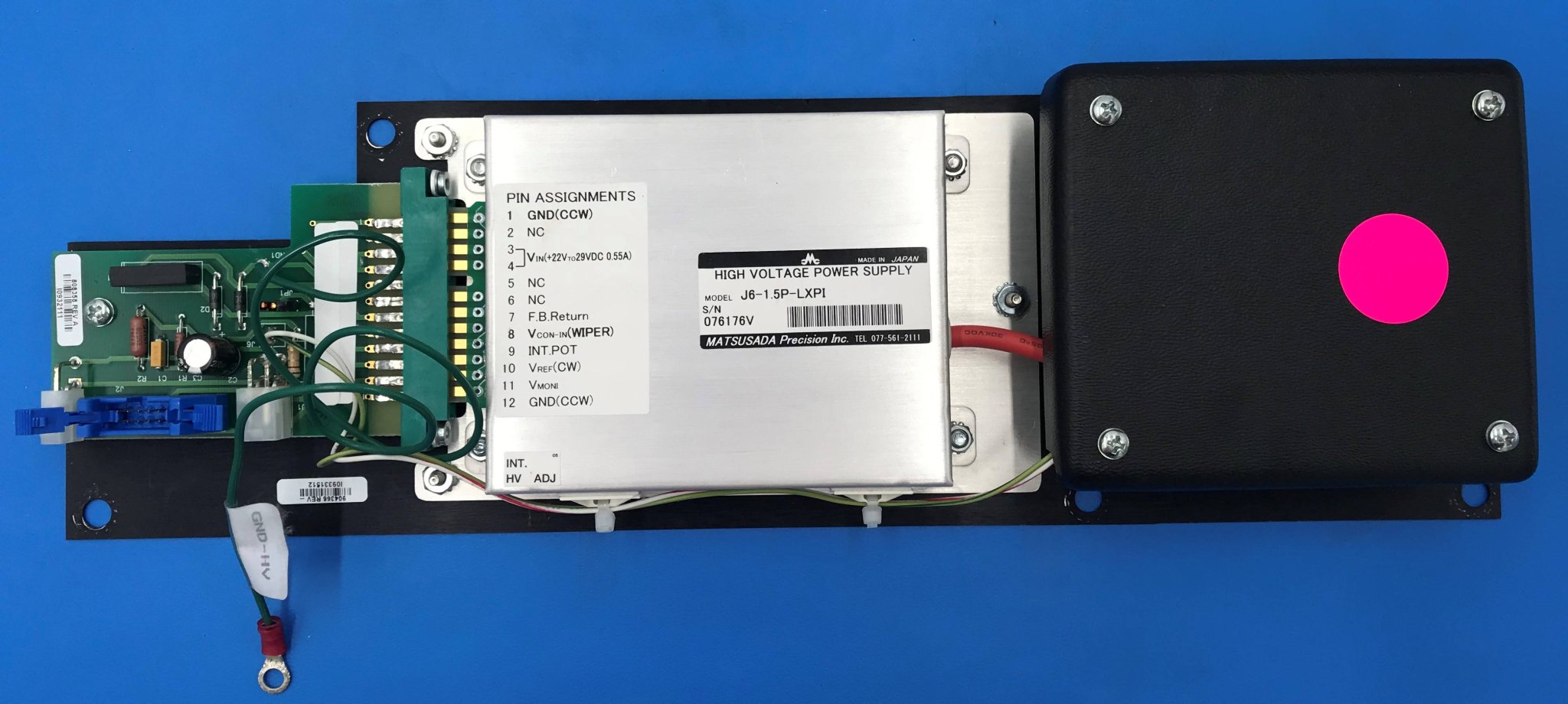 HV Power Supply ASM (904366 Rev A) MATSUSADA