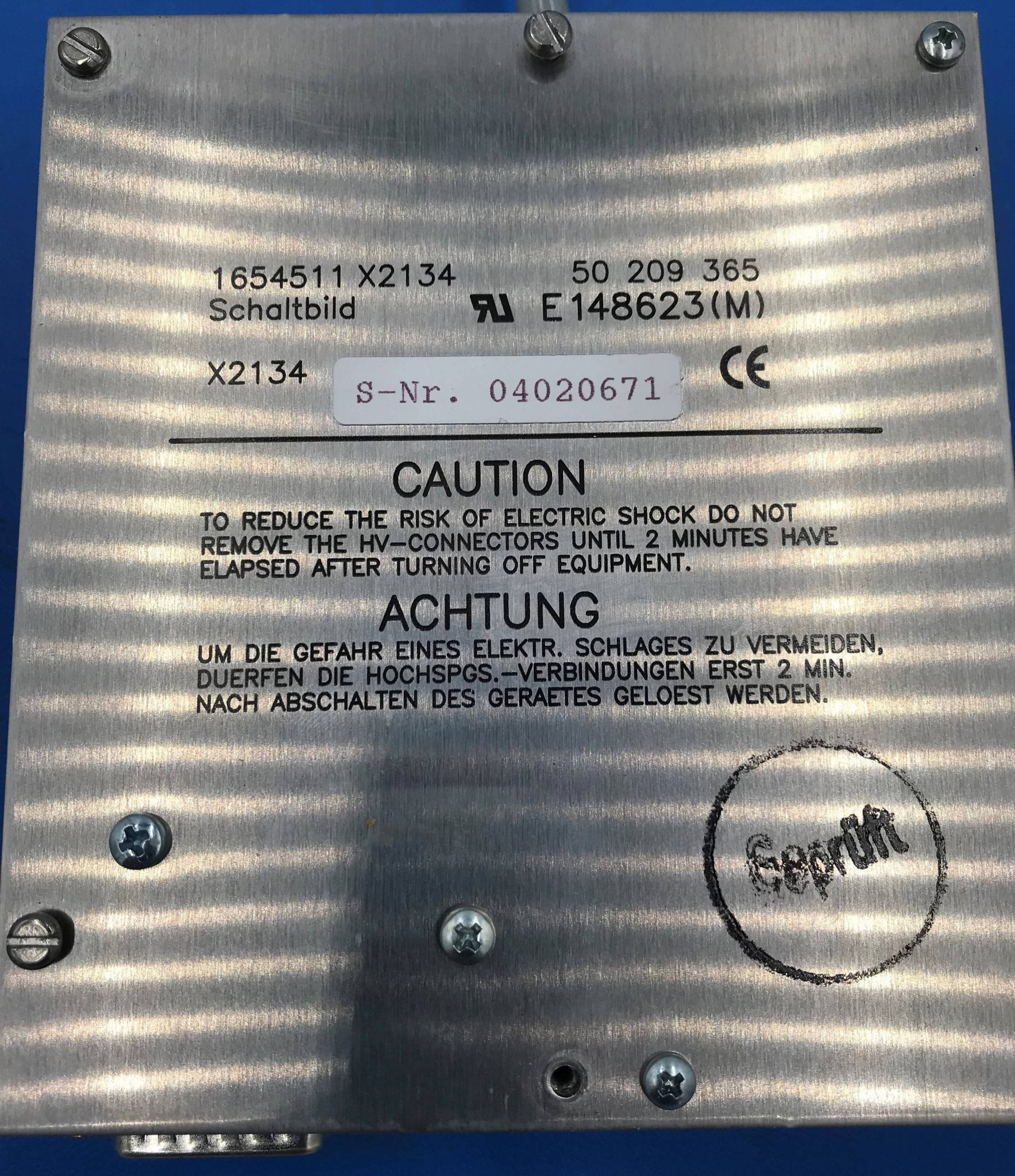 II Power Supply (1654511 X2134) Siemens