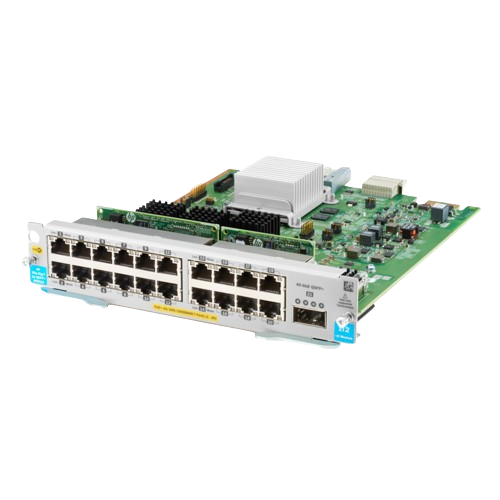 J9992A HPE Aruba Networking 20-port 10/100/1000BASE-T PoE+ MACsec / 1-port 40GbE QSFP+ v3 zl2 Module - RENEW