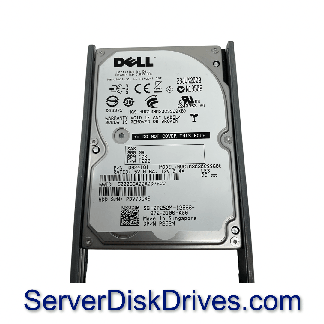 Dell P252M 300gb 10k 6G 2.5in HUC103030CSS600