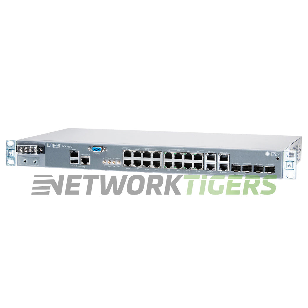 Juniper ACX1000-DC 8x T1/E1 8x 1GB RJ-45 4x 1GB Combo ETSI 300 (DC) Router