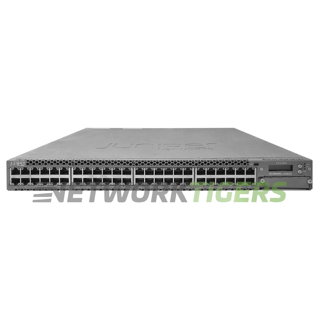 Juniper EX4300-48T 48x 1GB RJ45 4x 40GB QSFP+ Front-to-Back Airflow Switch
