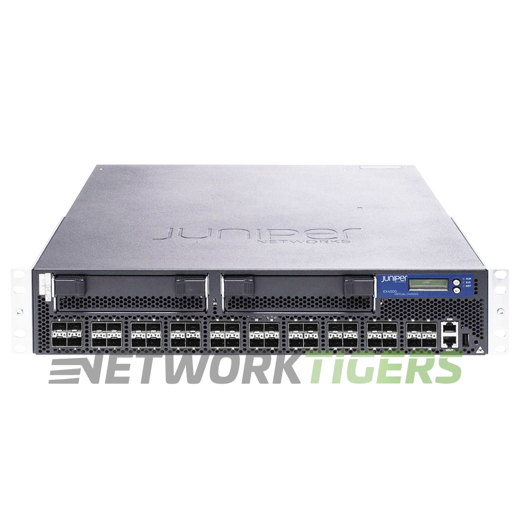 NEW Juniper EX4500-40F-VC1-BF 40x 10GB SFP+ 2x Mod Slot Back-to-Front Air Switch