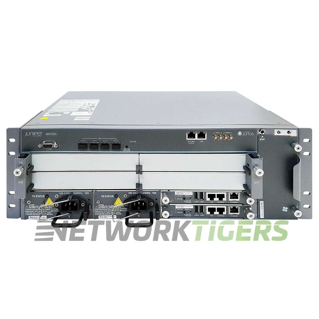 Juniper MX104-80G-AC-BNDL MX104 Series 4x 10GB SFP+ Open MIC Slots Router