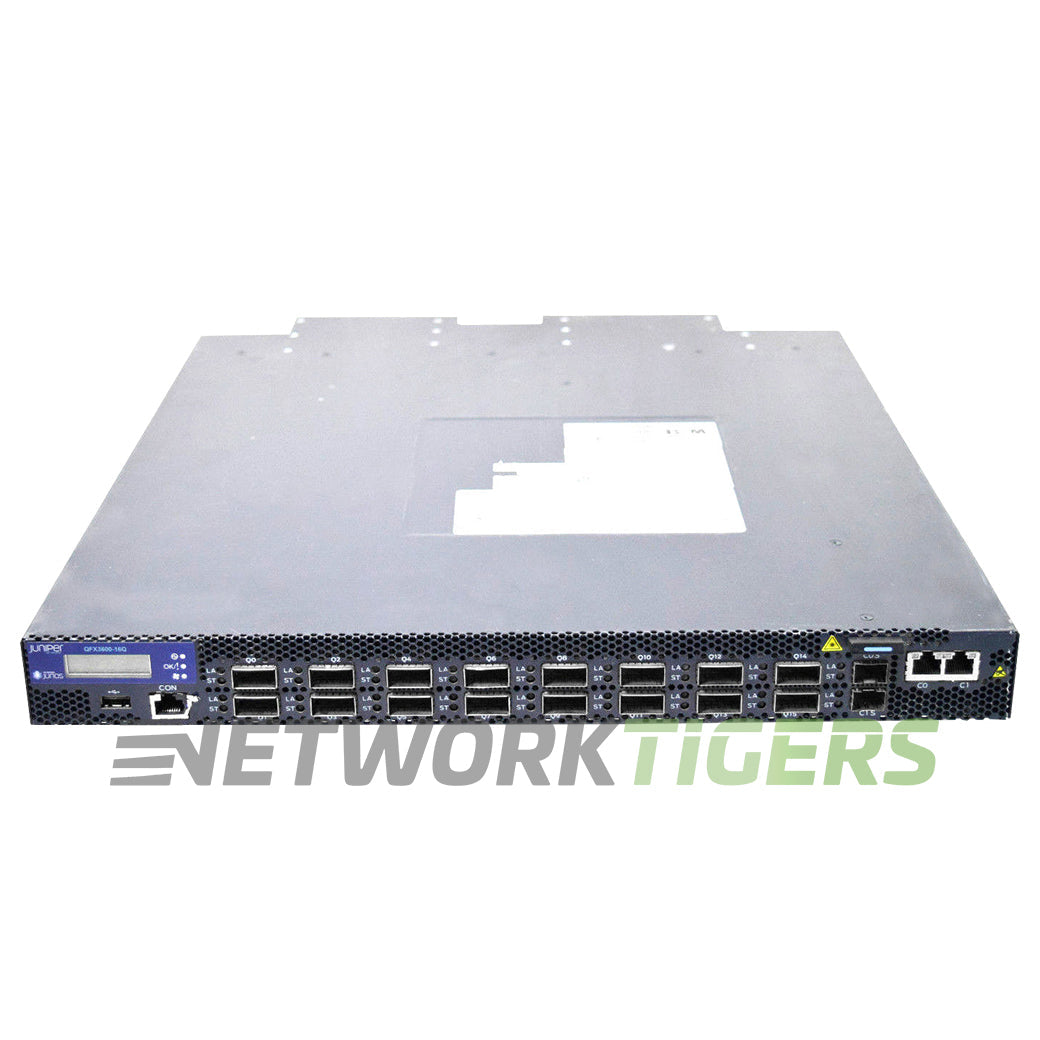 Juniper QFX3600-I-16Q-AFO 16x 40GB QSFP+ 2x 1GB SFP Front-to-Back Airflow Switch