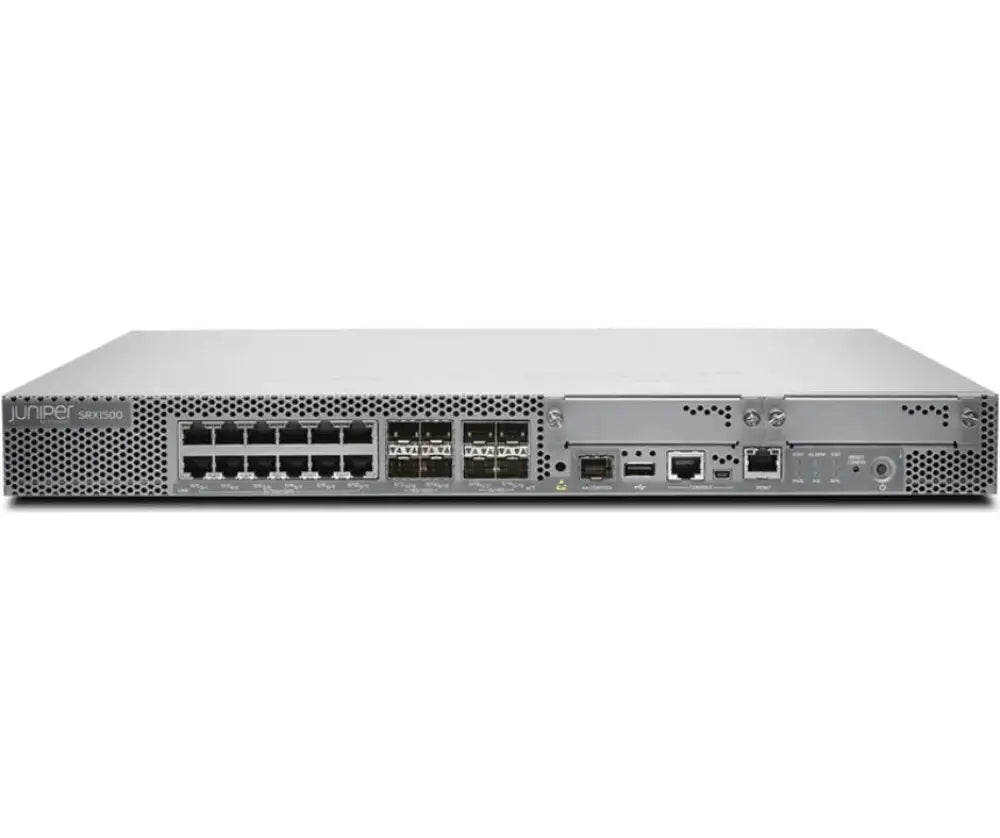 Juniper Networks SRX1500 Services Gateway Next-Gen Firewall SRX1500-AC 16x1GbE 4x10GbE 1U - Refurbished