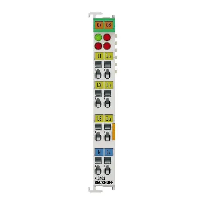 KL3403 | Beckhoff 3-Channel Power Measurement Bus Terminal 500 V AC