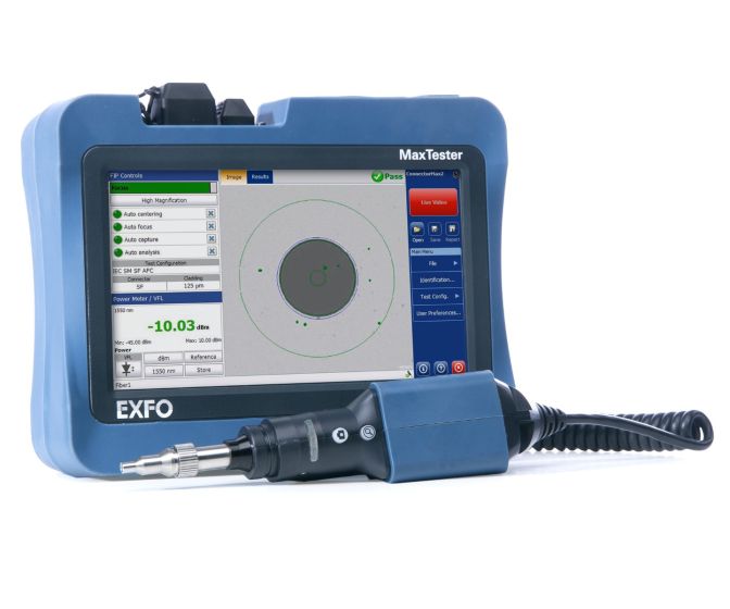 MAXFIPVP2XFOA54BRFGP10061 EXFO Intelligent Connector & Fiber Certifier VFL PM RF SC