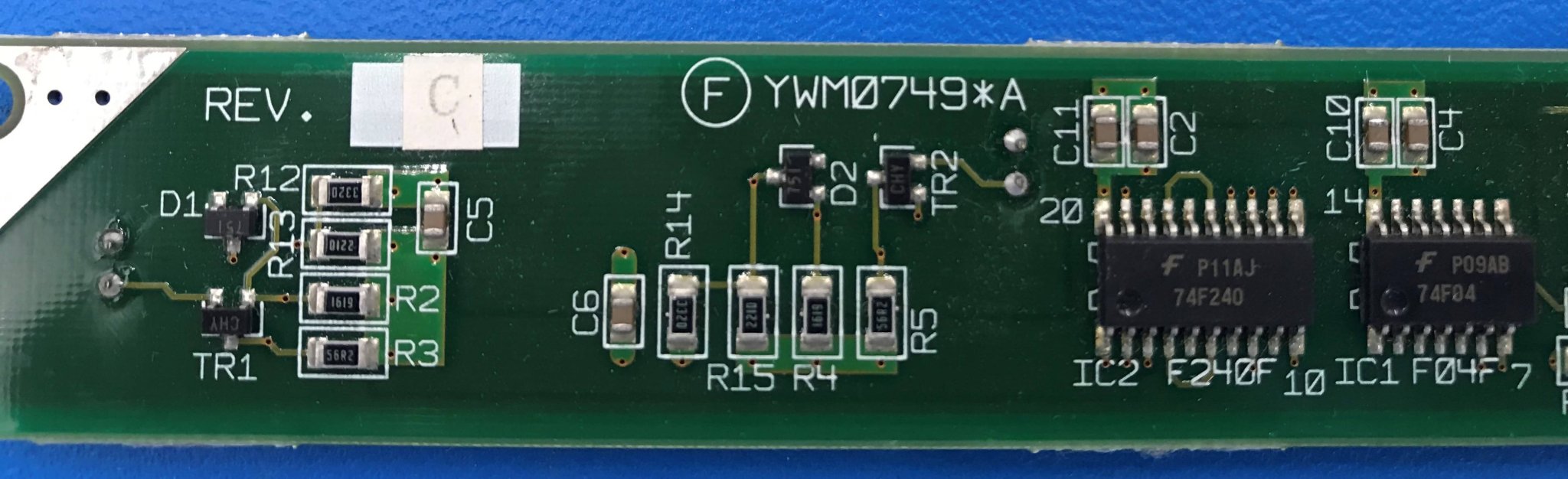 MUDAT LPBM Board ( PX74-96256-1/YWM0749*A Rev C) Toshiba CT