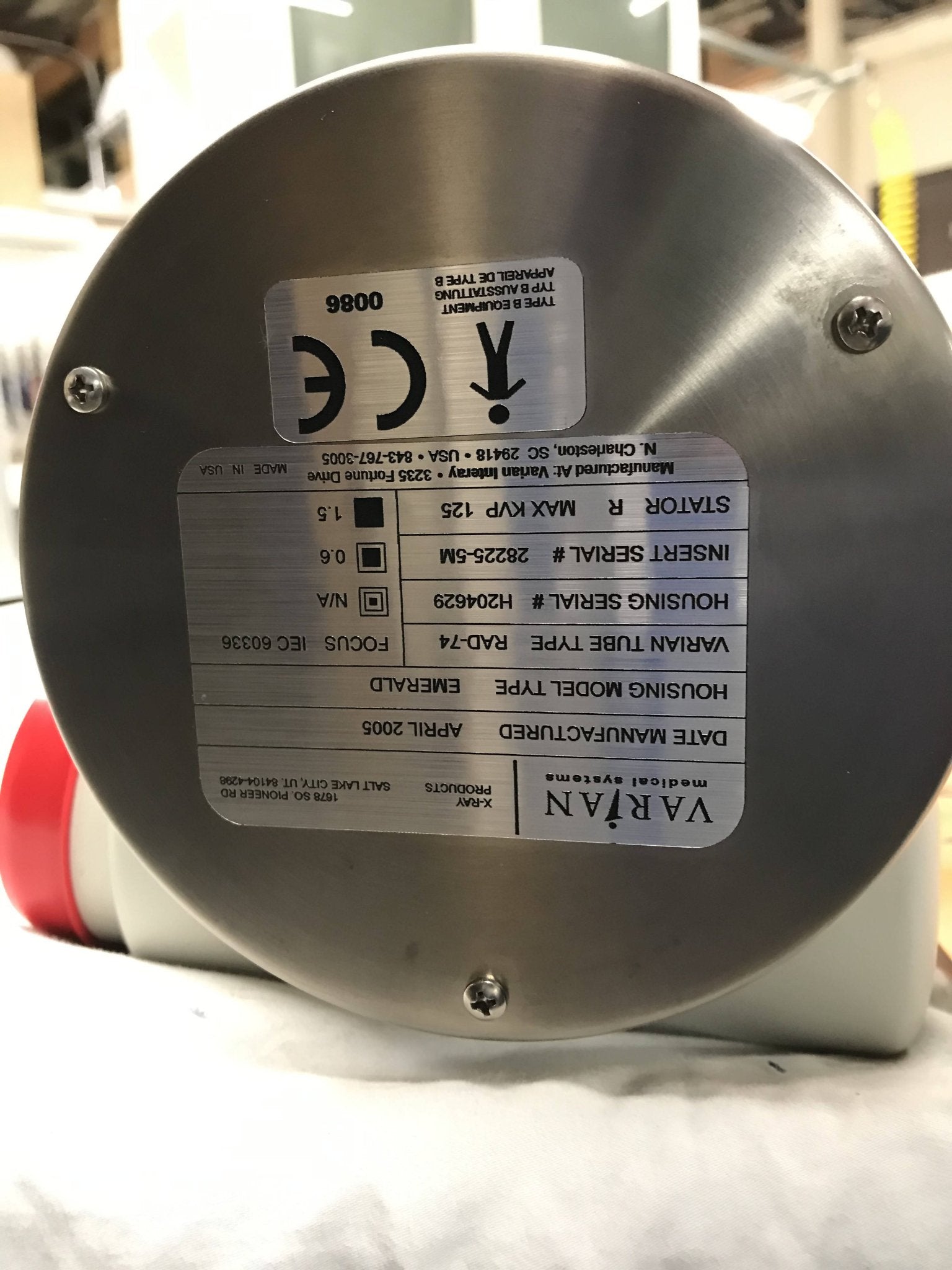 NEW X-Ray Tube Emerald (Rad-74) Varian