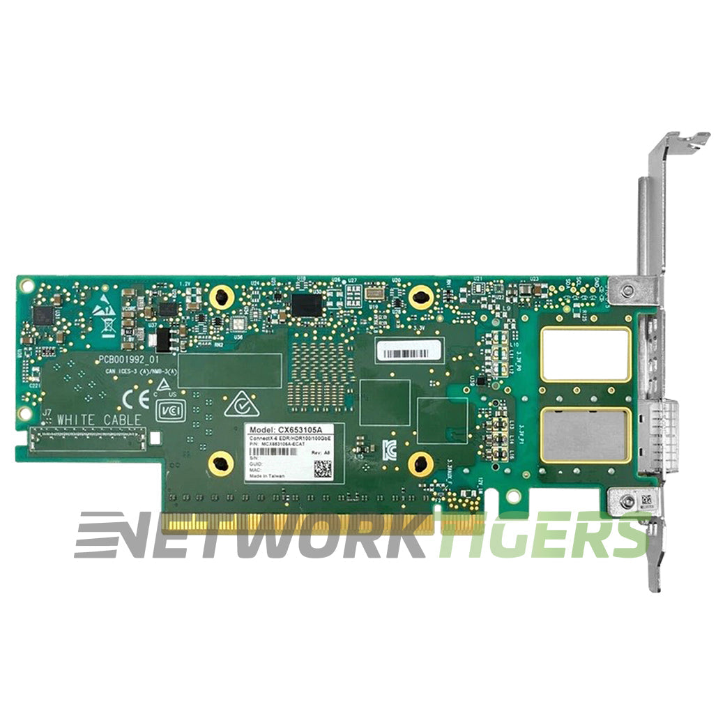 nVidia Mellanox MCX653105A-ECAT ConnectX-6 1x 100GB QSFP56 PCIe3.0/4.0 x16 NIC