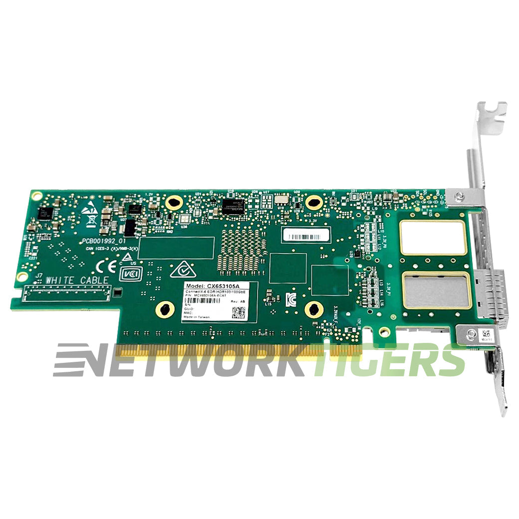 nVidia Mellanox MCX653105A-ECAT ConnectX-6 1x 100GB QSFP56 PCIe3.0/4.0 x16 NIC
