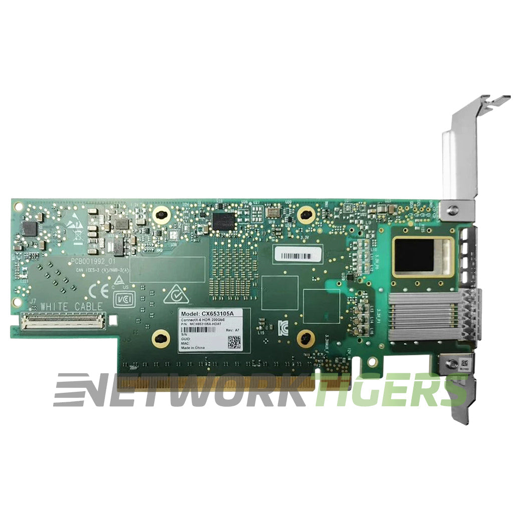NEW nVidia Mellanox MCX653105A-HDAT 1x 200GB QSFP56 PCIe3.0/4.0 x16 NIC