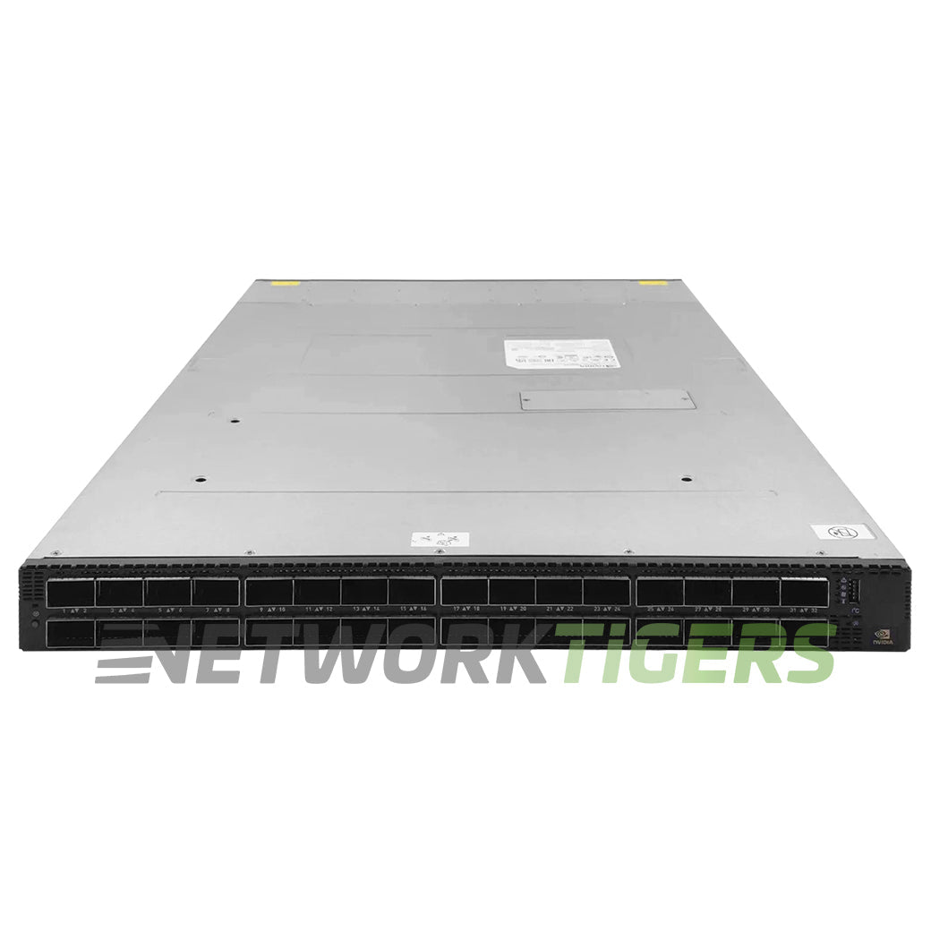 NEW nVidia Mellanox MQM9790-NS2F 32x 400GB OSFP Un-Managed F-B Airflow Switch