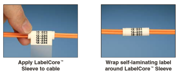Orange, cable identification sleeve for 3mm simplex fiber cable