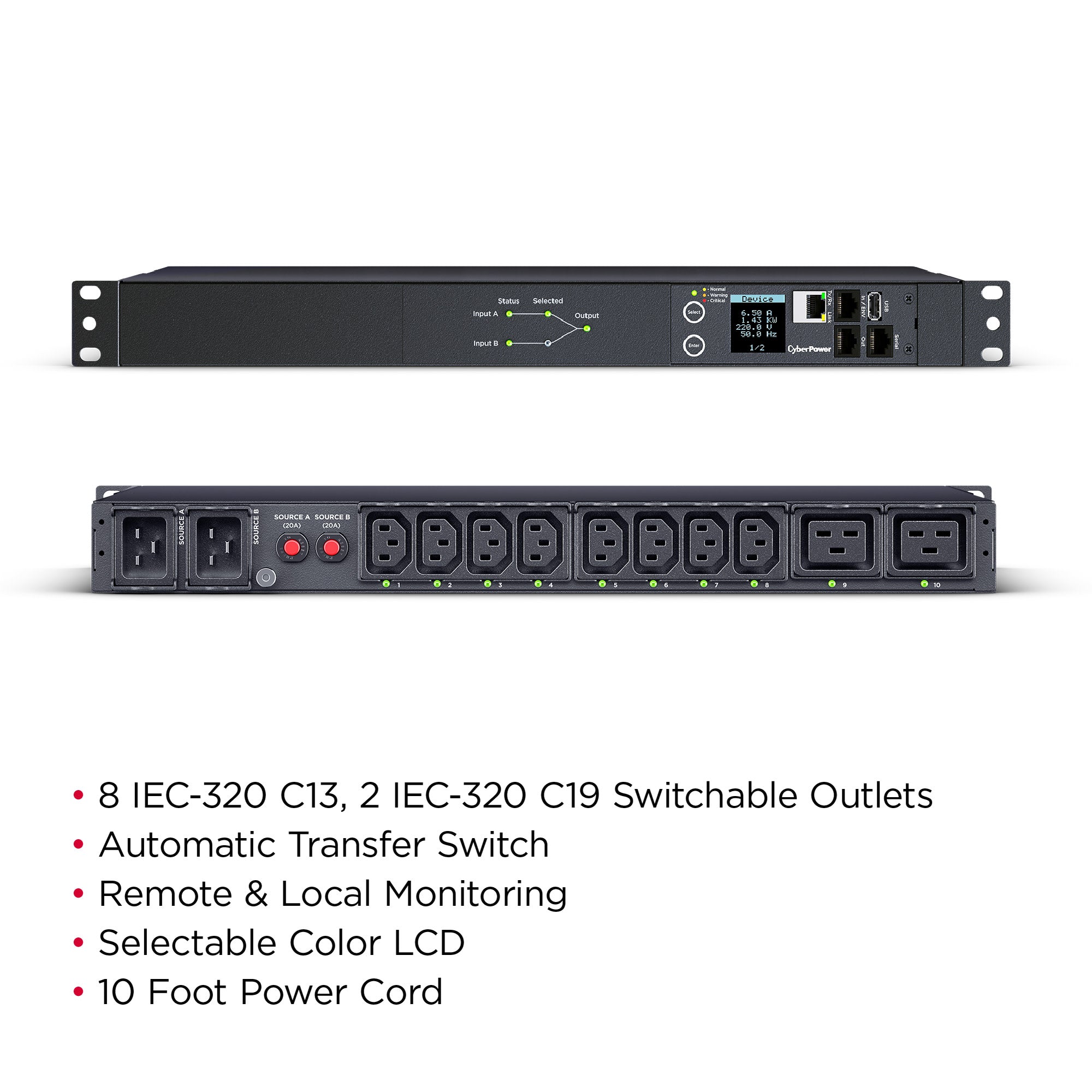 CyberPower PDU44005 Switched ATS