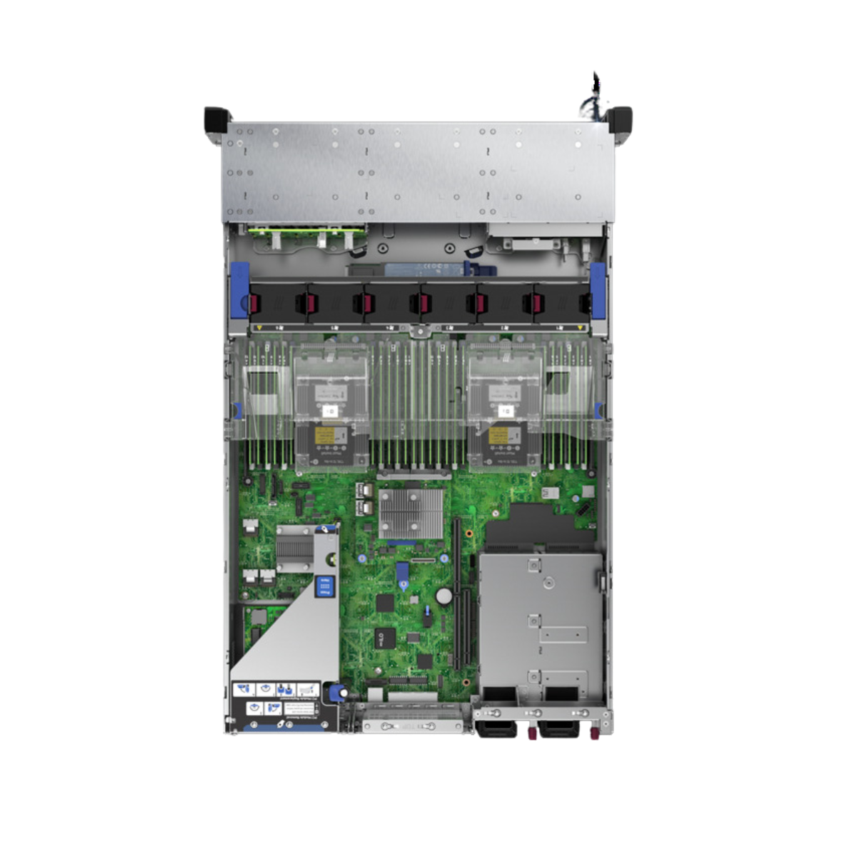 HPE ProLiant DL380 G10 8-bay Server 2x Gold 6128- 3.4GHz P408i 64GB 4x trays+ 4x blanks