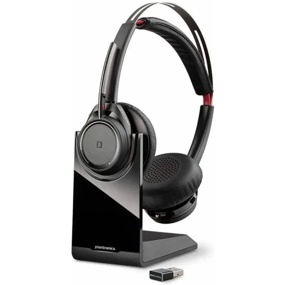 Plantronics Voyager Focus UC B825-M Stereo Bluetooth Headset with ANC & Charge Stand 202652-102 - New