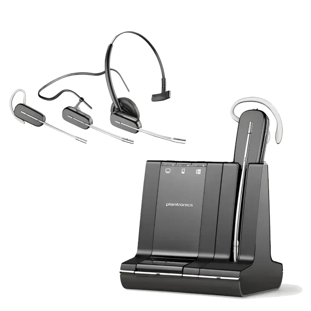Plantronics Poly Savi W740 Convertible Wireless Headset 83542-01 DECT Bluetooth - Refurbished