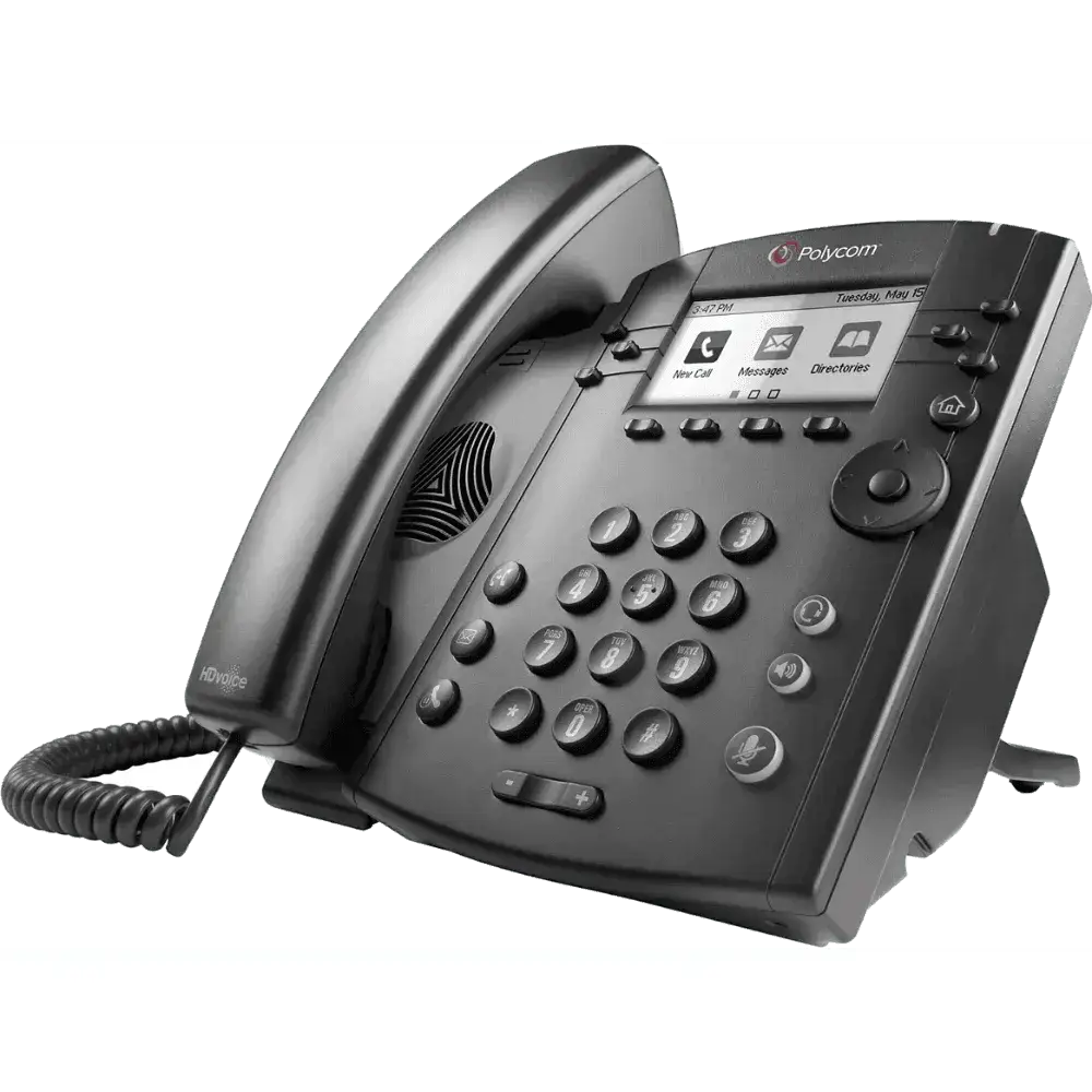Polycom VVX 301 6-Line IP Phone 2200-48300-025 - Refurbished