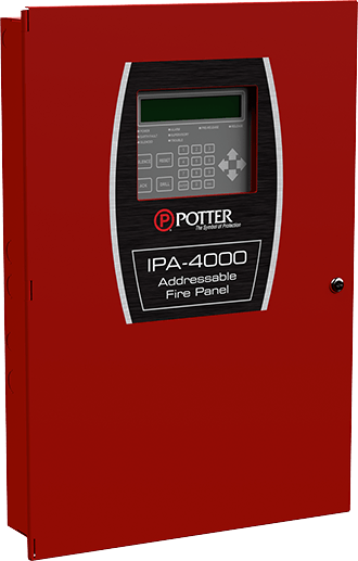IPA-4000 | Potter 4,064-Point Expandable Analog/Addressable Fire Alarm Control Panel
