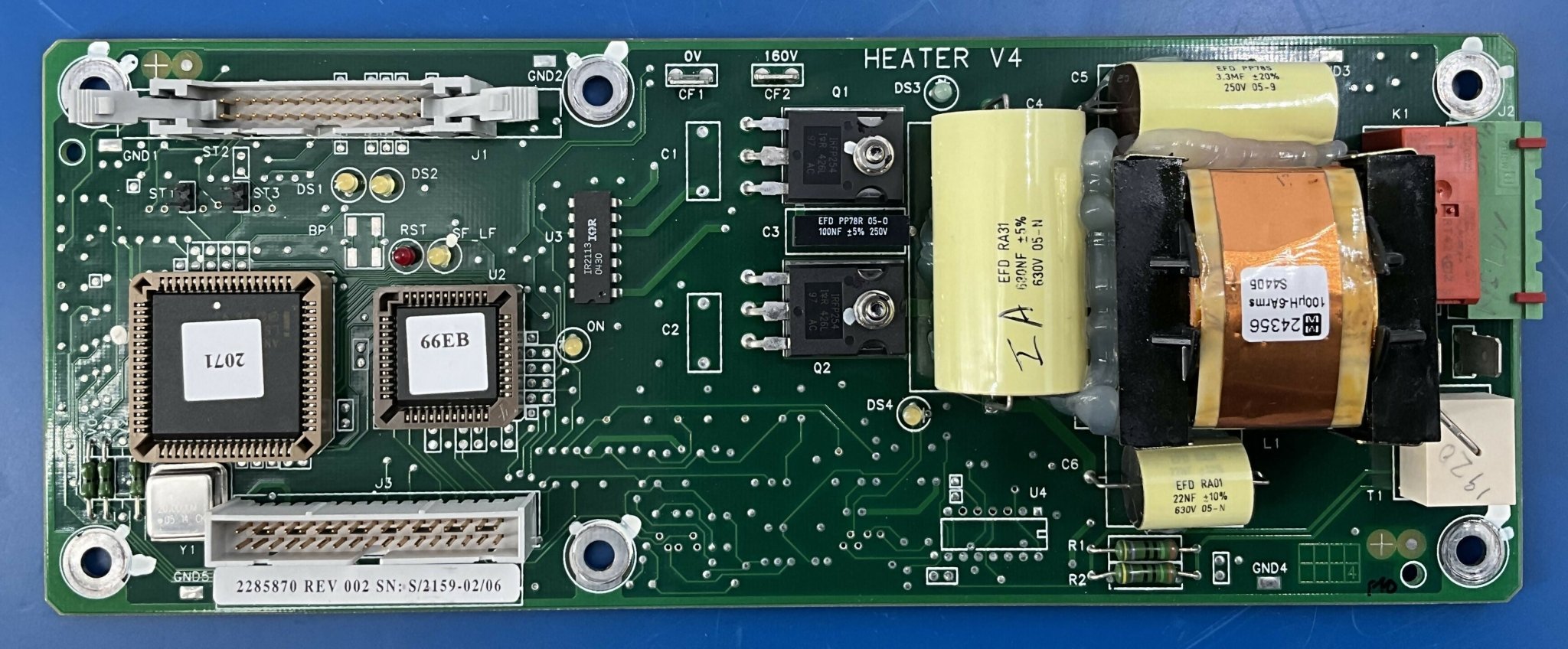 PROGRAMMED HEATER V4 BOARD (2285870 REV 002) GE