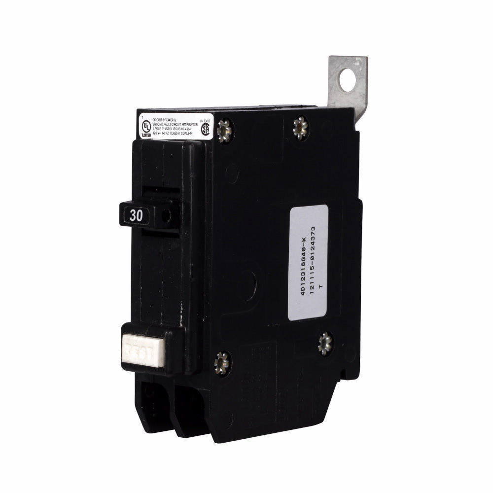 QBHGF1030 | Eaton 30A 1-Pole 120V Ground Fault Circuit Breaker, Bolt-On, 22kAIC