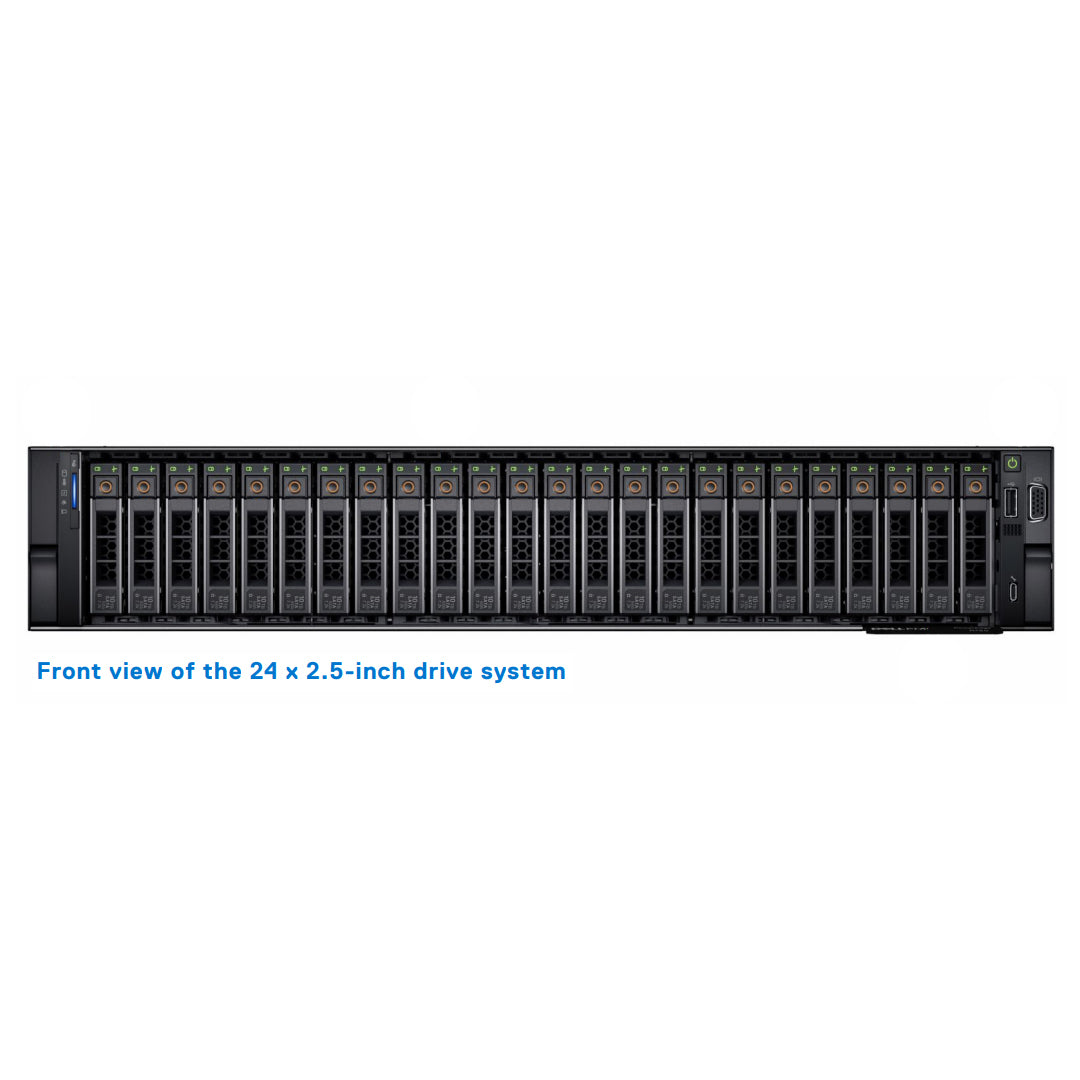 24x2.5" w/ NVMe Switch Rack Chassis | Refurbished Dell PowerEdge R750