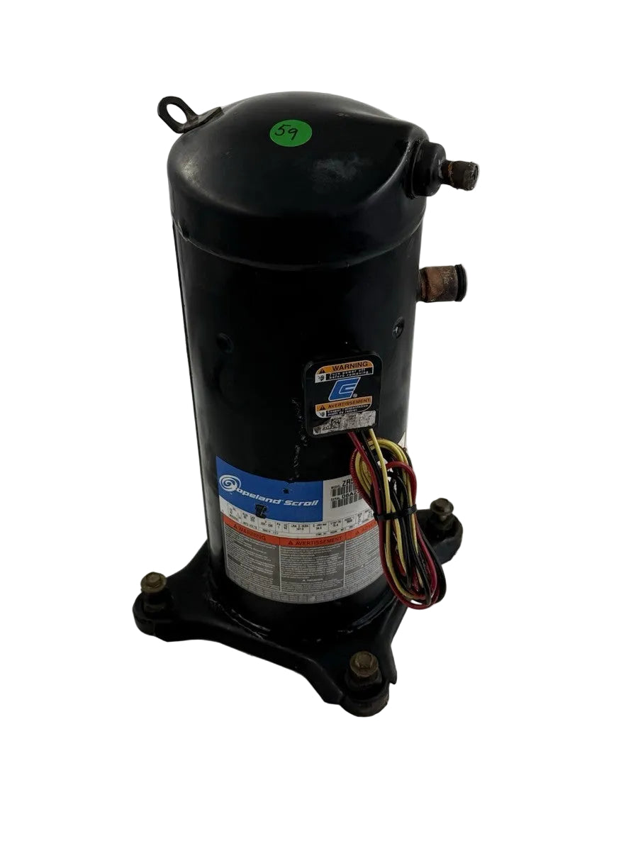 Copeland ZR54KA-PFV-130 4–5 Ton Scroll A/C Condenser Compressor 53,500 BTU R-22 208–230V Single Phase