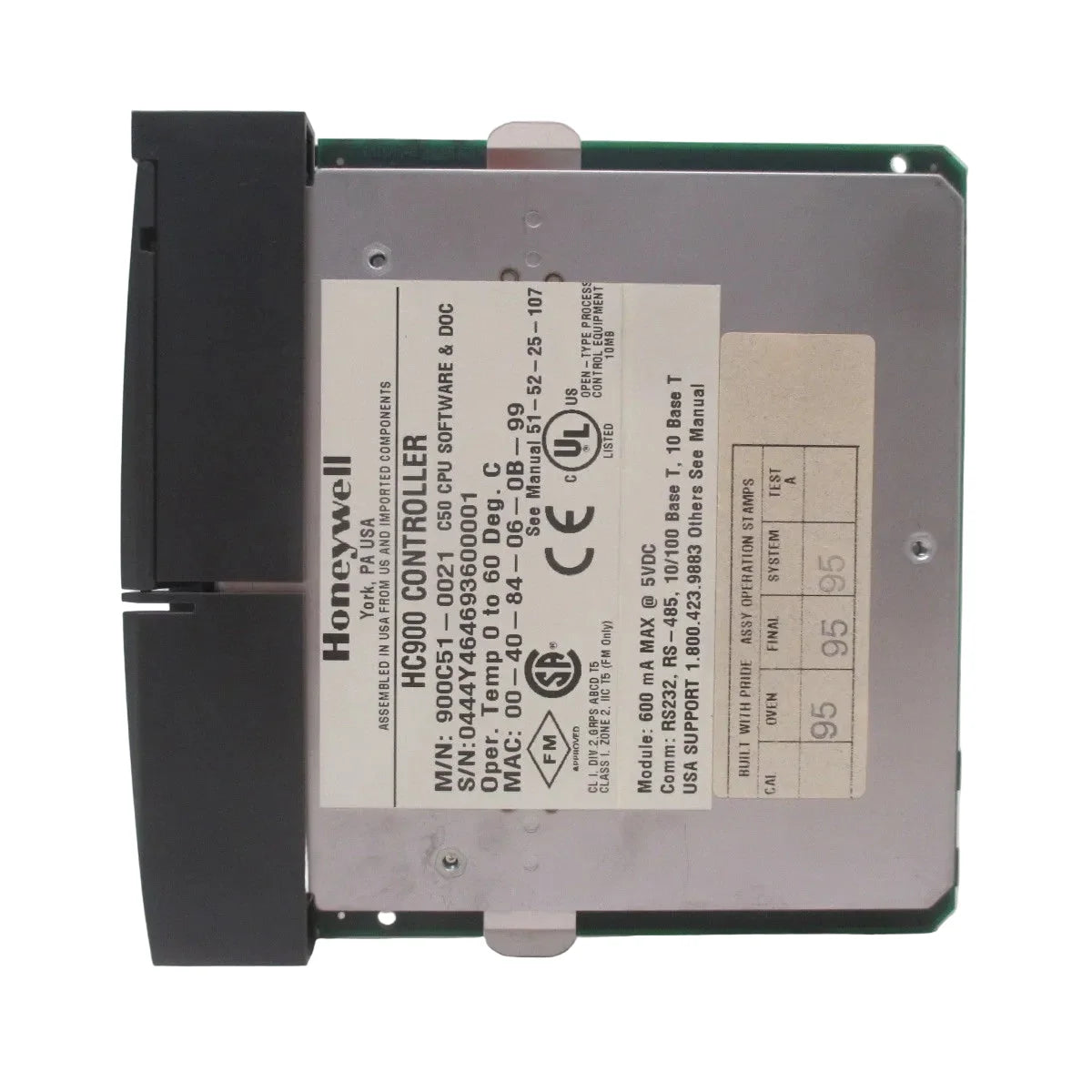 900C51-0021 | Honeywell CPU Assembly 5VDC Industrial Control Module