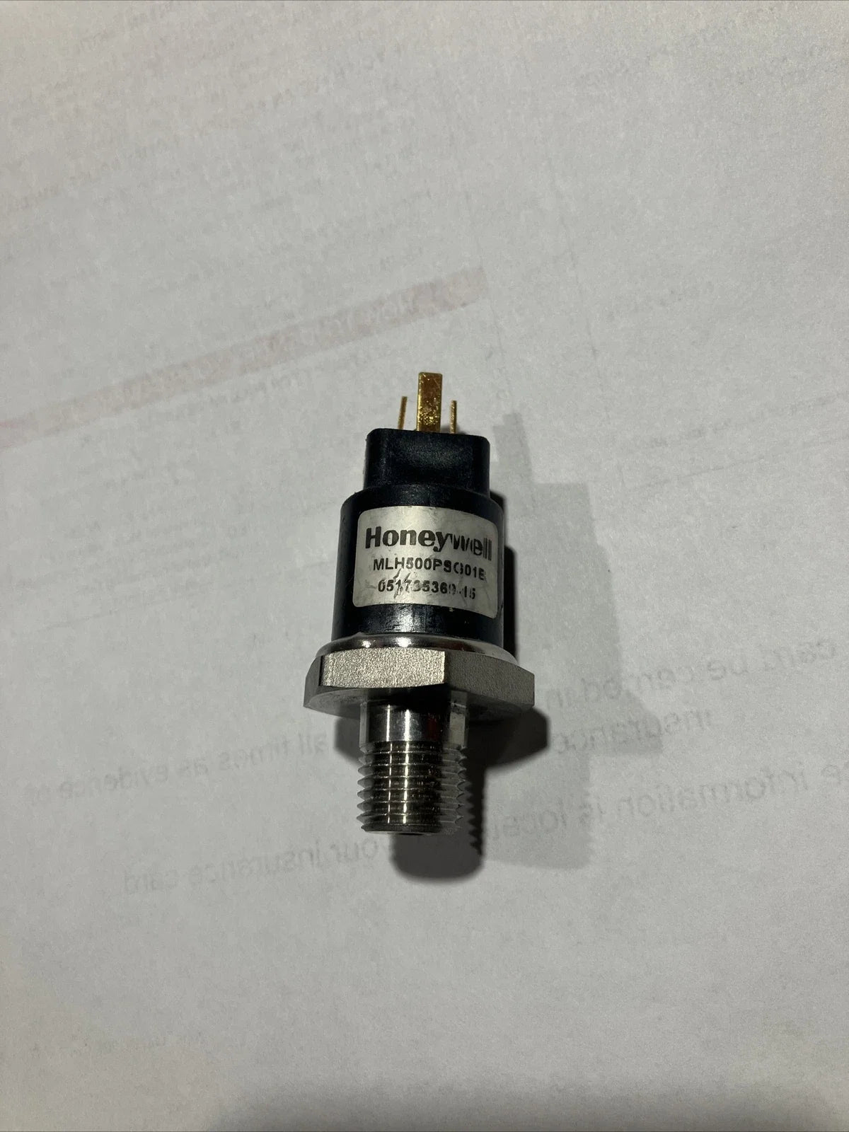 MLH500PSG01B | Honeywell MLH Series 0–500 PSI 4–20mA Pressure Sensor