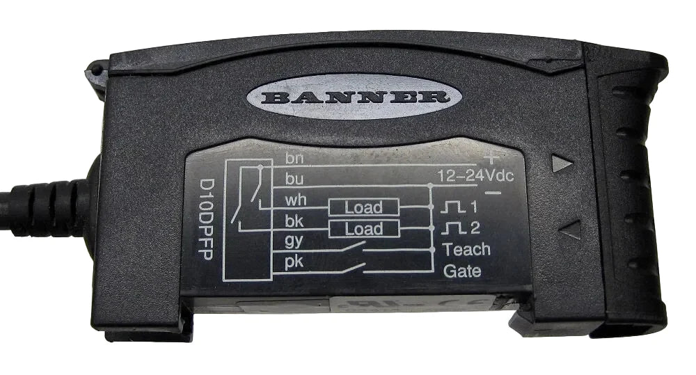 D10DPFP | Banner Engineering D10 Expert Fiber Optic Photoelectric Sensor