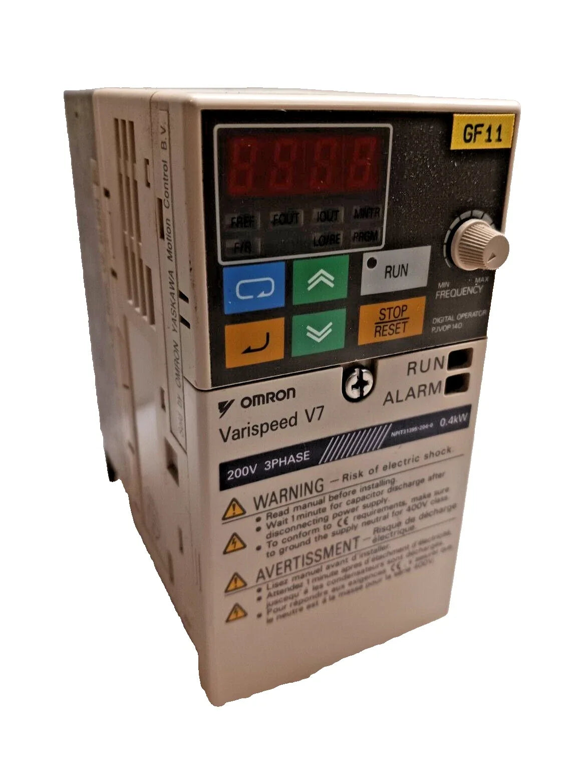 CIMR-V7AZ20P4 | Yaskawa Varispeed V7 AC Drive 0.4kW 200–230VAC