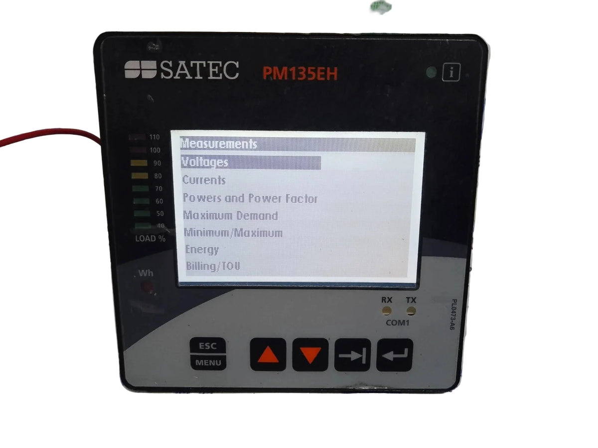 SATEC PM135EH Multi-Functional Power Meter with Harmonic Analysis and LCD Display