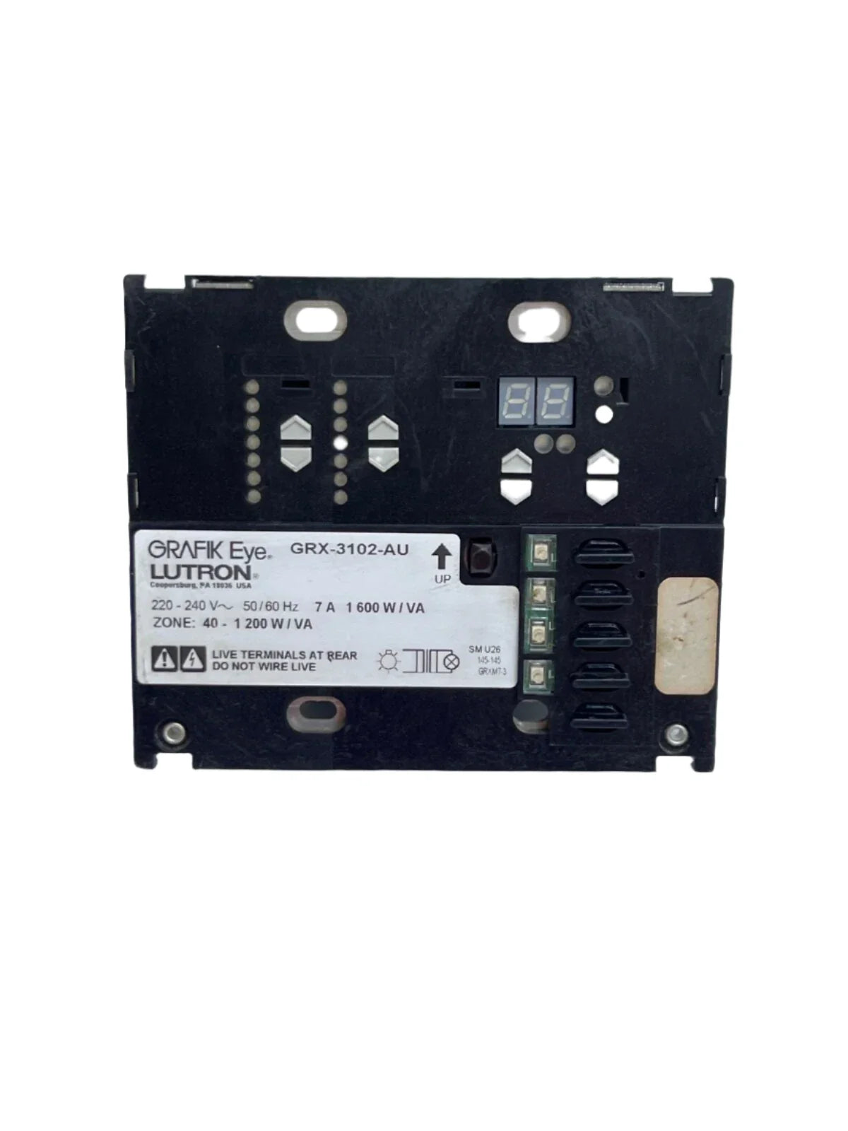 GRX-3102-AU | Lutron GRAFIK Eye® 2-Zone Preset Lighting Control, 220‑240 V
