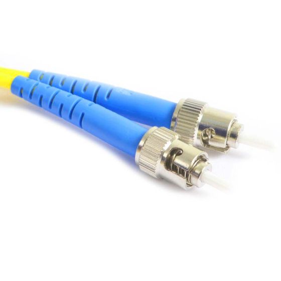 Fiber Optic Patch Cable, ST UPC to ST UPC, 10 meters, 3mm, Simplex, SM | Plus Corning® SMF-28® Ultra Fiber