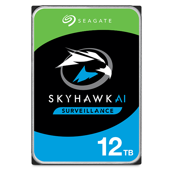 Seagate SkyHawk AI ST12000VE001 12TB 7.2K RPM SATA 6Gb/s 512e Surveillance 3.5in Recertified Hard Drive